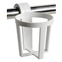 Plastic universal glass holder for snap-in mounting on pulpits and handrails title=
